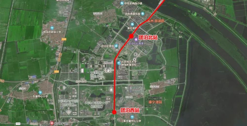 团泊西轨交站点大致位置团泊东最大短板是,缺乏地铁,商业的规划,就是