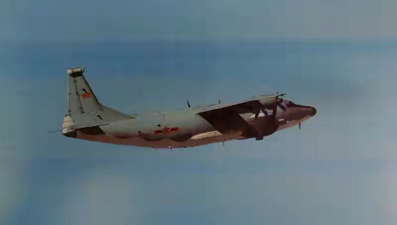 台防务部门公布:解放军一架运-8"远程干扰机"昨进入台西南空域