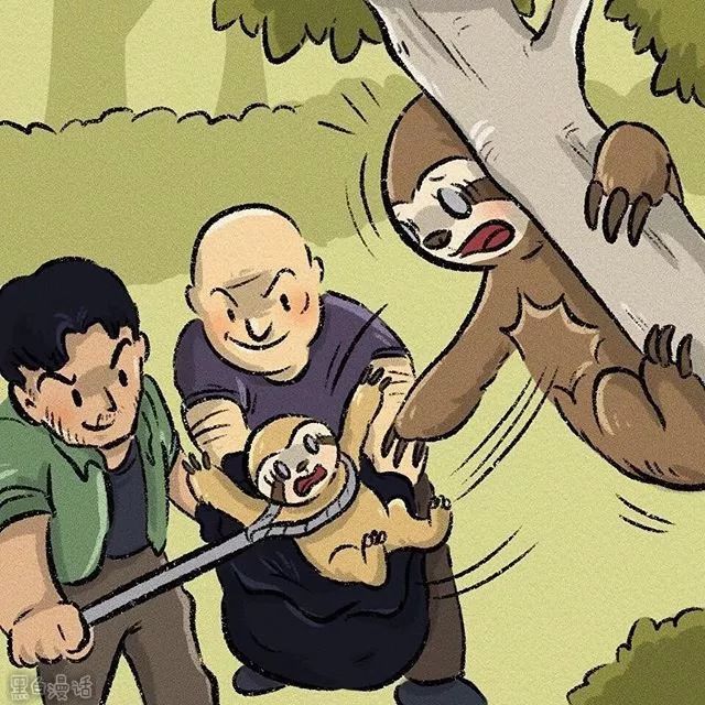 默剧漫画人与自然