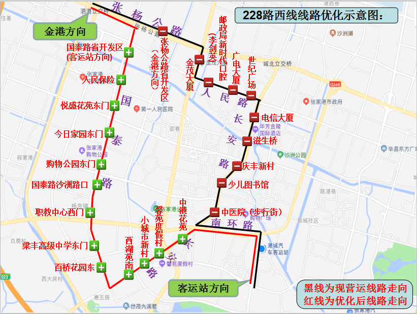 张家港这里的公交线路有最新调整