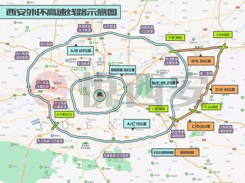 西安外环高速南线2021年通车后西安的交通路网会取得跳跃式发展