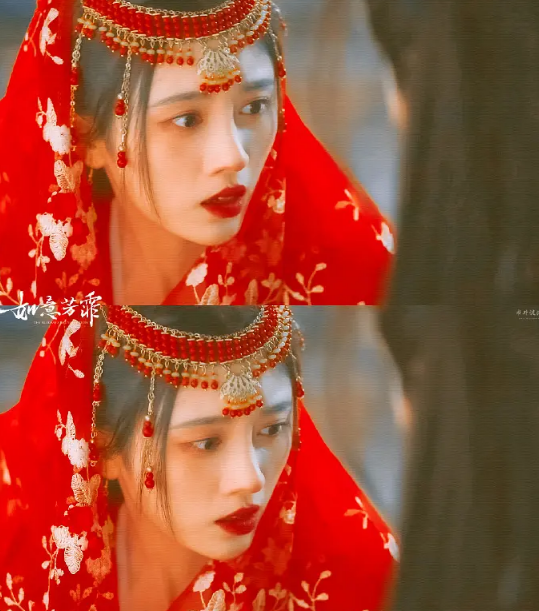 鞠婧祎红衣造型抄袭《东宫》女主?看到对比后,原谅我脸盲了!