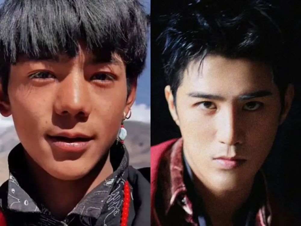 康巴丁真堪称明星脸熔炉,彭于晏何炅都有他的影子