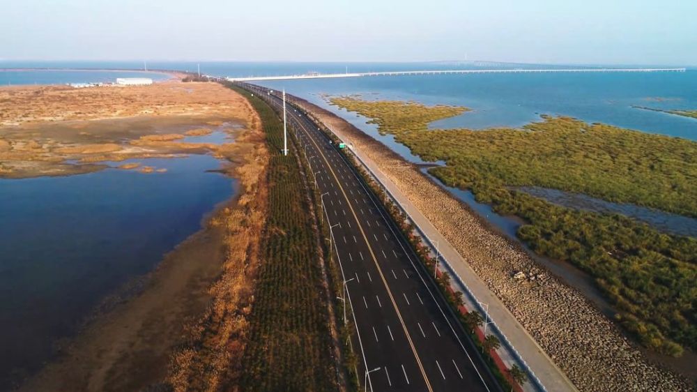 大美胶州靠近海岸风景无边