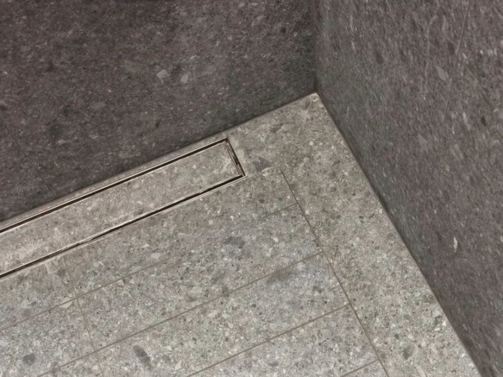 卫生间采用了 隐形地漏 中间位置加高.
