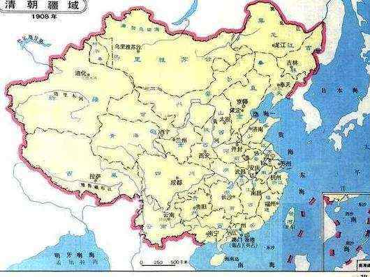 在清王朝统治期间,控制的国土面积还是挺宽广的,在中国史上可以说是