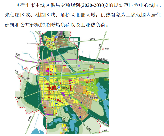 宿州市主城区供热专项规划20202030公示