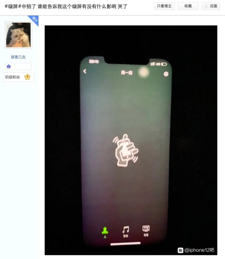 苹果回应 iphone 12 绿屏问题