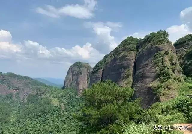 探访广西最美丹霞地貌.—麻垌白石山