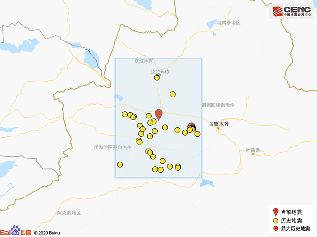 突发新疆独山子区发生33级地震