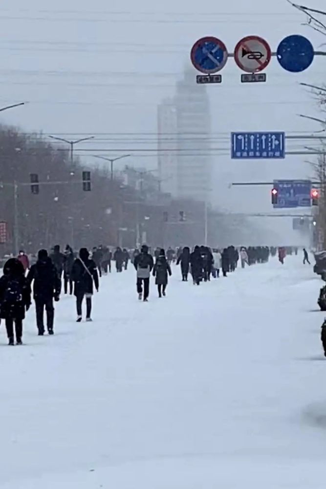 暴雪后的通辽