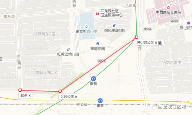 专用路东拓工程(同成街东延)位于昌平回龙观地区龙泽园街道和霍营街道