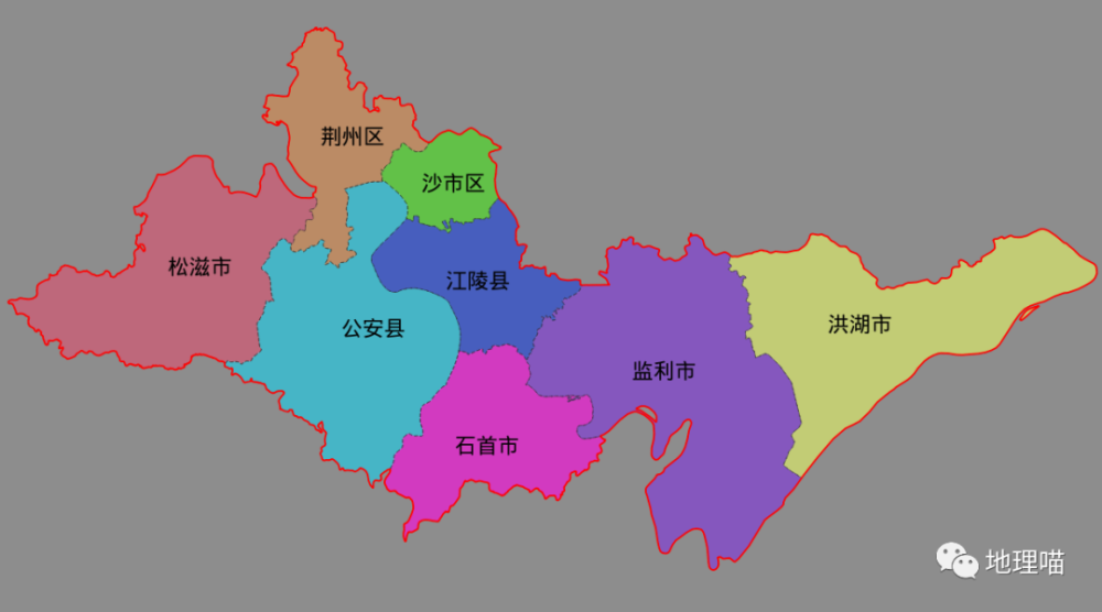 荆州市区划