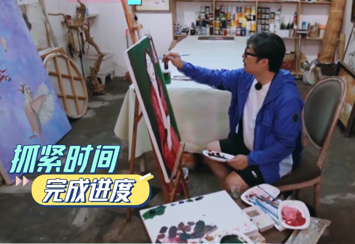 王岳伦三天时间完成李湘的油画像看清画中的人才知王导真实力