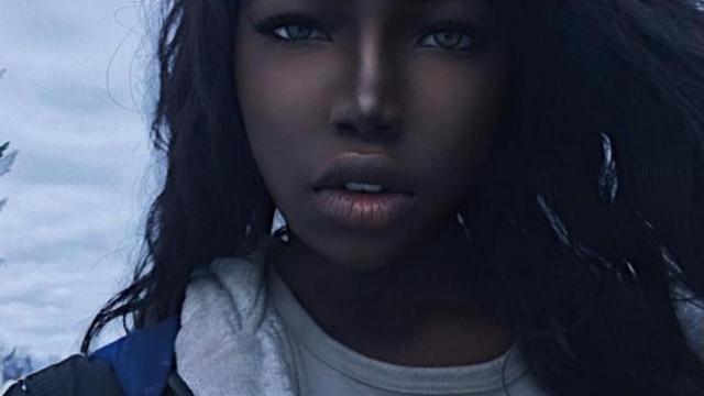 非洲"最美黑人女孩",因长得太漂亮,需要族人护送才能出门
