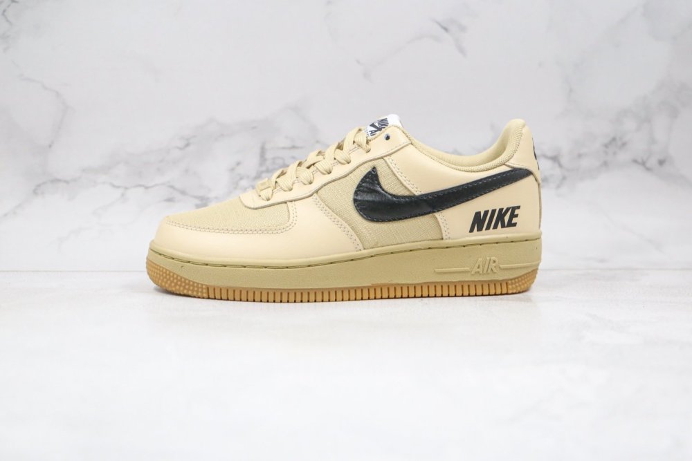 克nike air force 1低帮空军一号机能卡其色板鞋