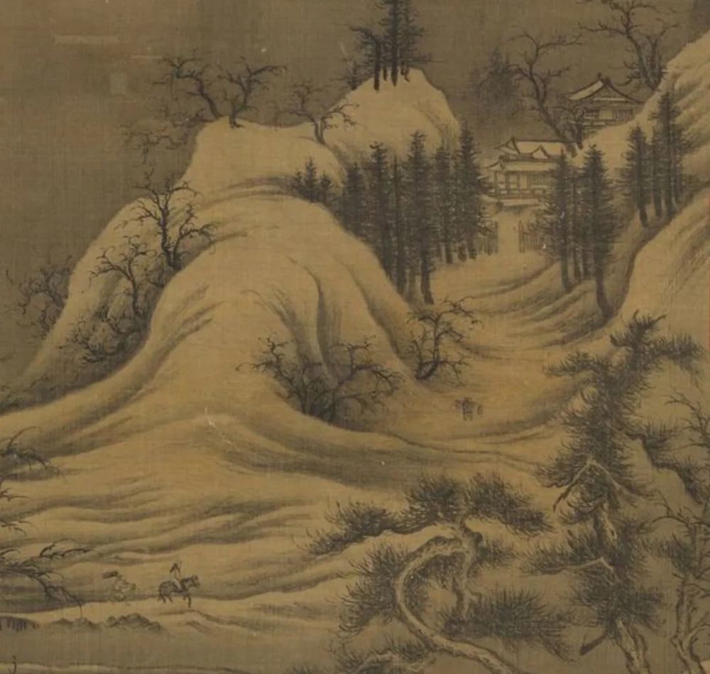 醉中国窗含西岭千秋雪赏古画里的雪景太美了