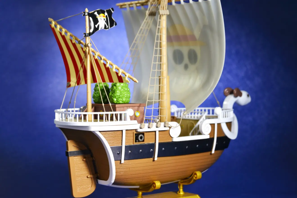 无声的后援!万代 海盗船收藏集 大比例黄金梅丽号 拼装
