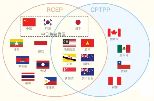 "区域全面经济伙伴关系协定"与"全面与进步跨太平洋伙伴关系协定(cpt
