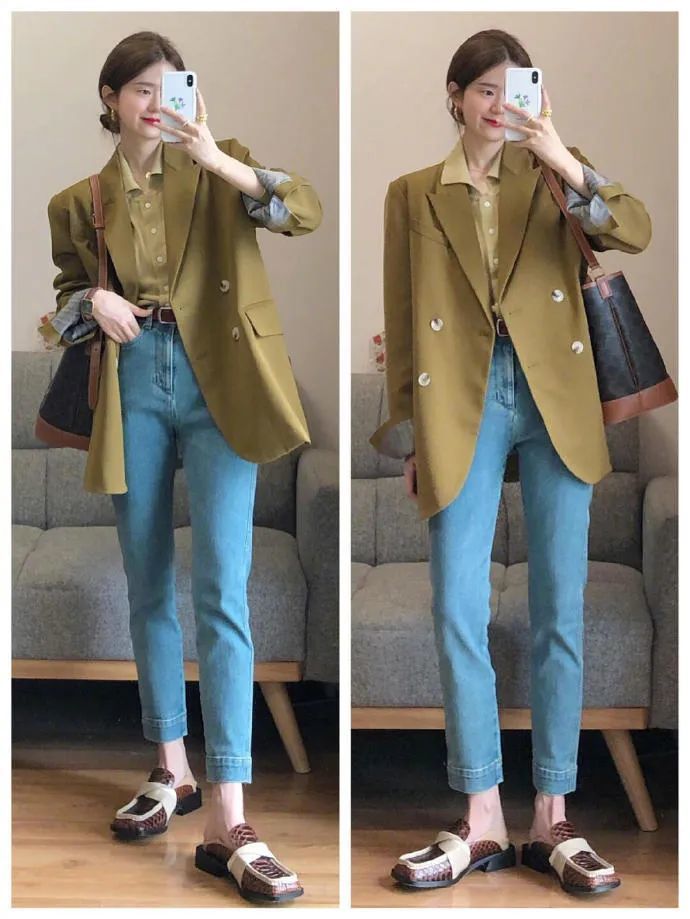 土黄风衣搭配_土黄裤子与上衣搭配图(2)