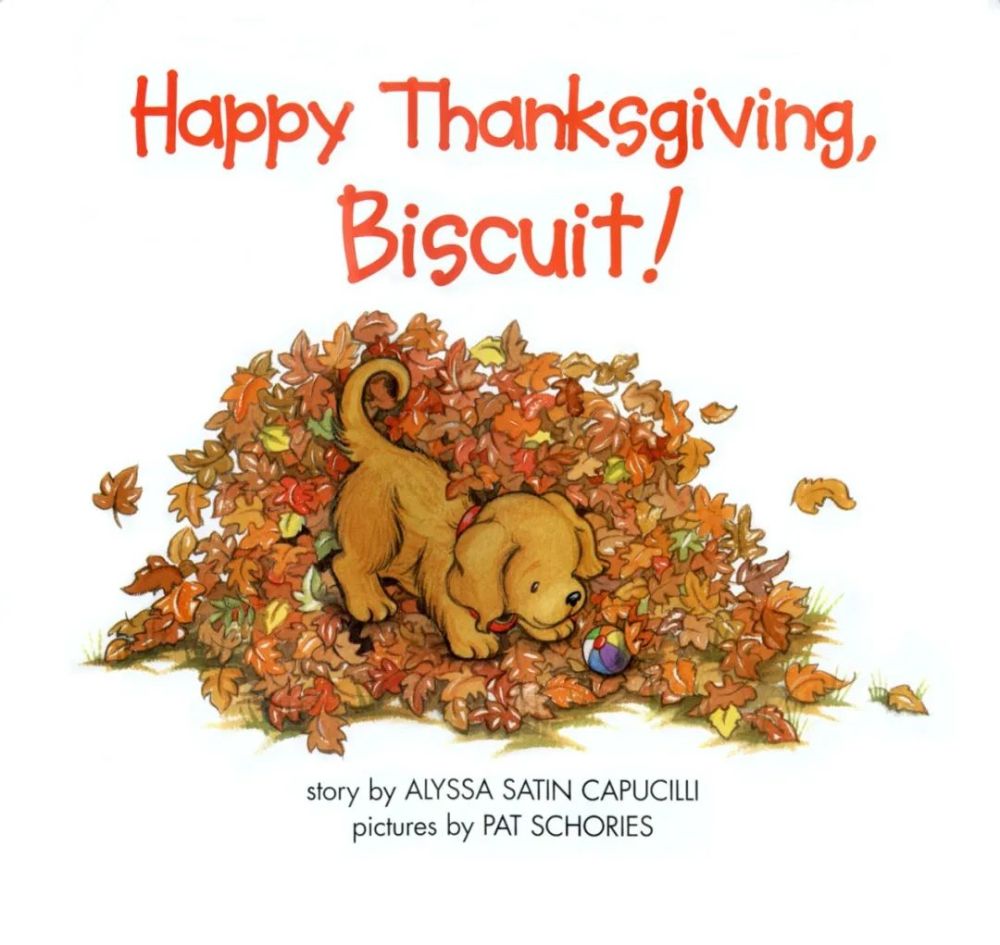 其中一本 happy thanksgiving, biscuit我给belle读了,她很喜欢.