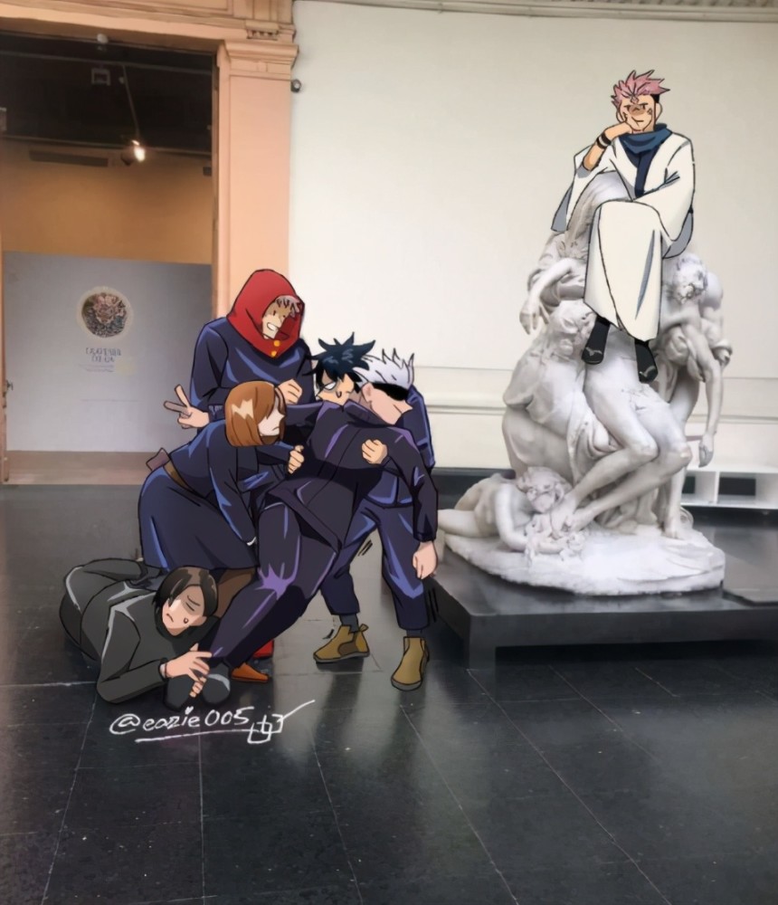 画师把咒术回战变成搞笑风画了一堆恶搞图五条悟的遭遇太惨了