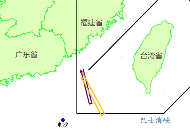 大陆军机常态化巡航台湾省西南空域