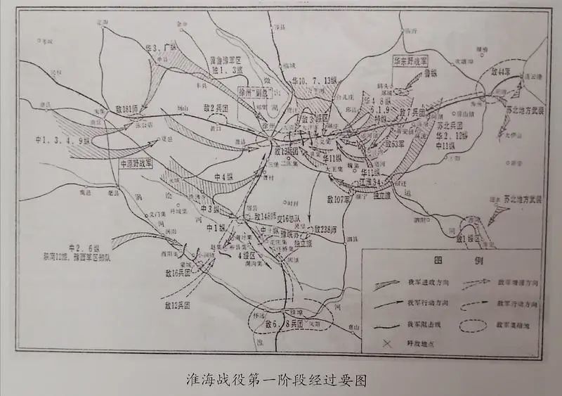 红色徐州淮海战役第一阶段全歼黄百韬兵团