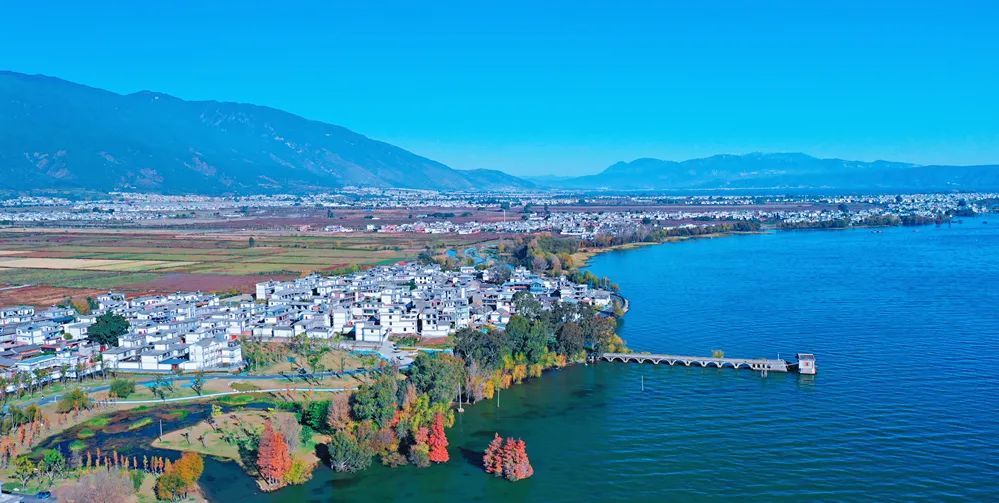 杲杲冬日出,时光琉璃转 洱海生态廊道,是大理市环洱海流域湖滨缓冲带