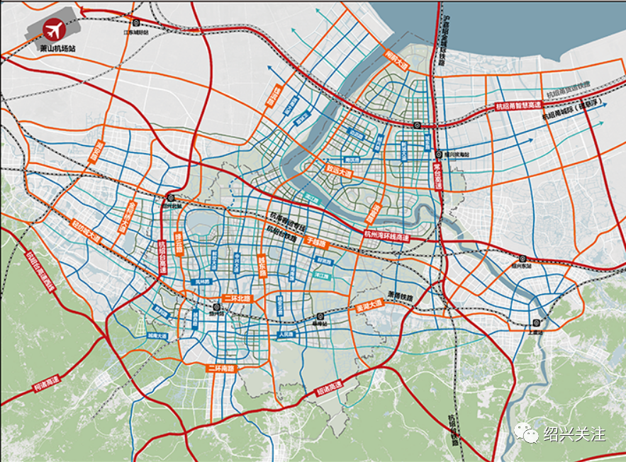 绍兴滨海新区发展规划出炉!地铁7号,8号,9号线将