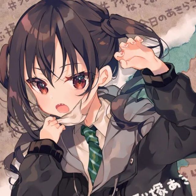 高冷动漫女生头像