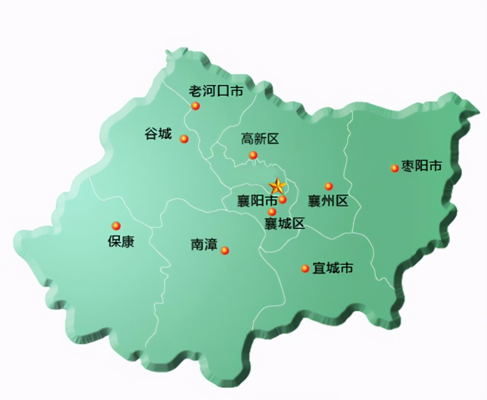 湖北襄阳地图 腾讯网