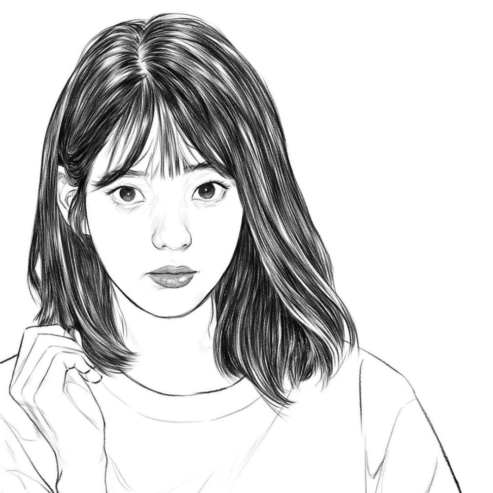 这些线性美女线描,张张是精品,张张抢着临摹
