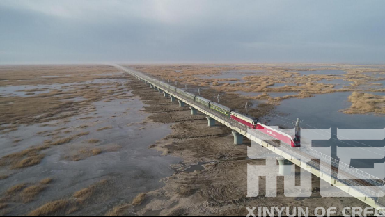 特玛湖特大桥格库铁路起自青海省格尔木市,经新疆维吾尔自治区若羌县