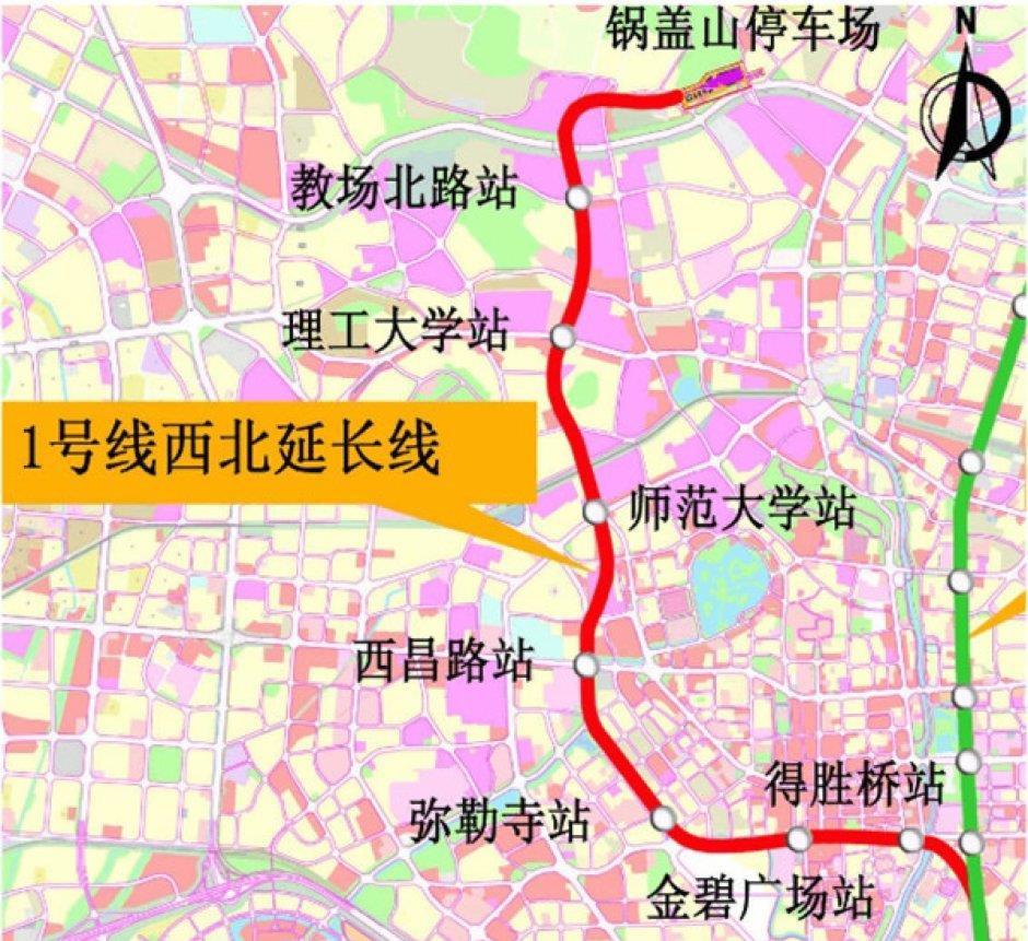 昆明地铁1号线西北延唯一未开工站本月开建 最早后年通车