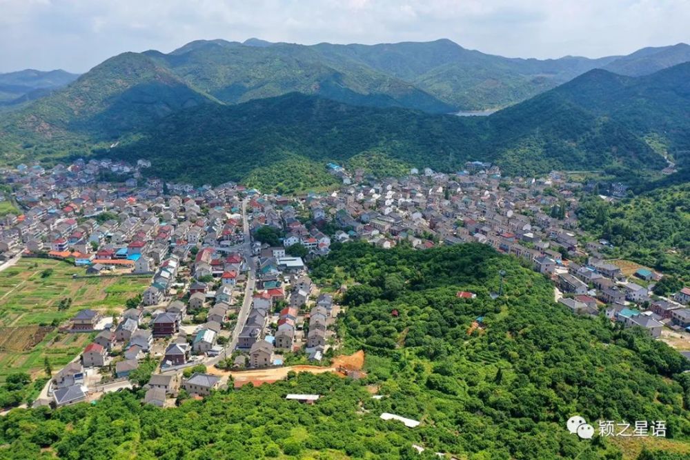 慈溪乾炳村,戚家军后裔居住地,山环水绕