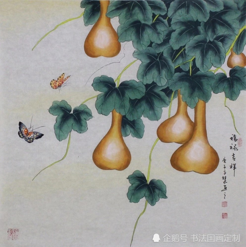 书法定制国画收藏,四尺整张斗方《荷花》《牡丹》《仿古山水画》系列