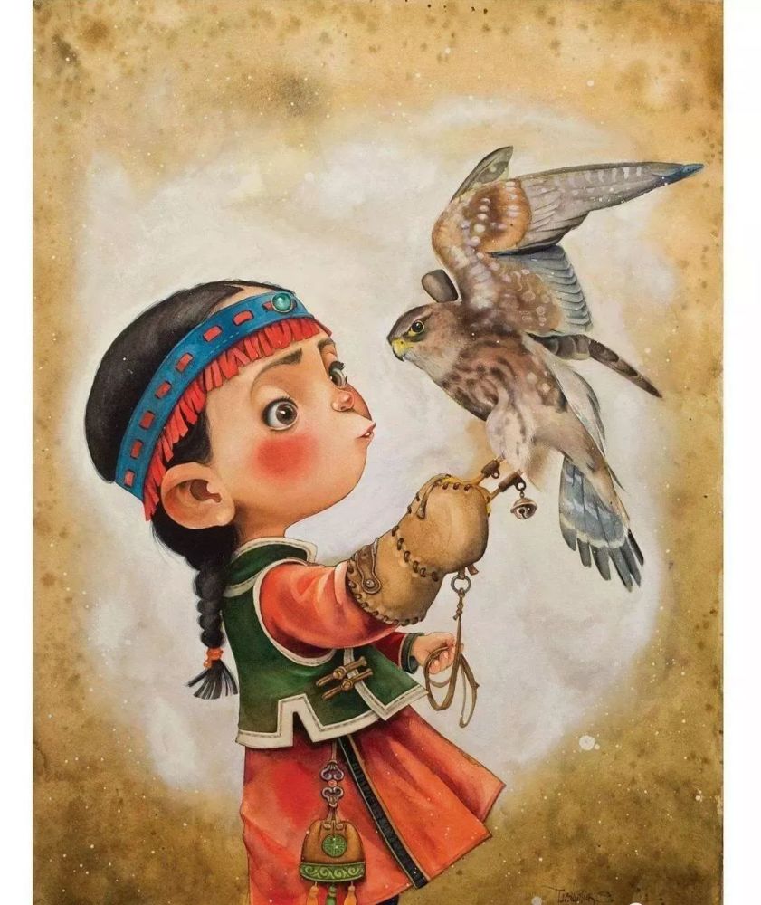 蒙古国顶级插画师图布钦作品欣赏