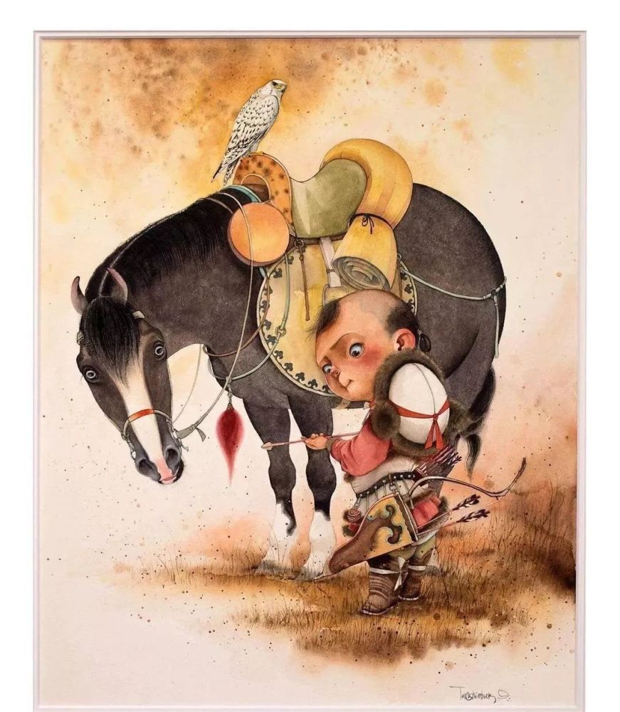 蒙古国顶级插画师图布钦作品欣赏