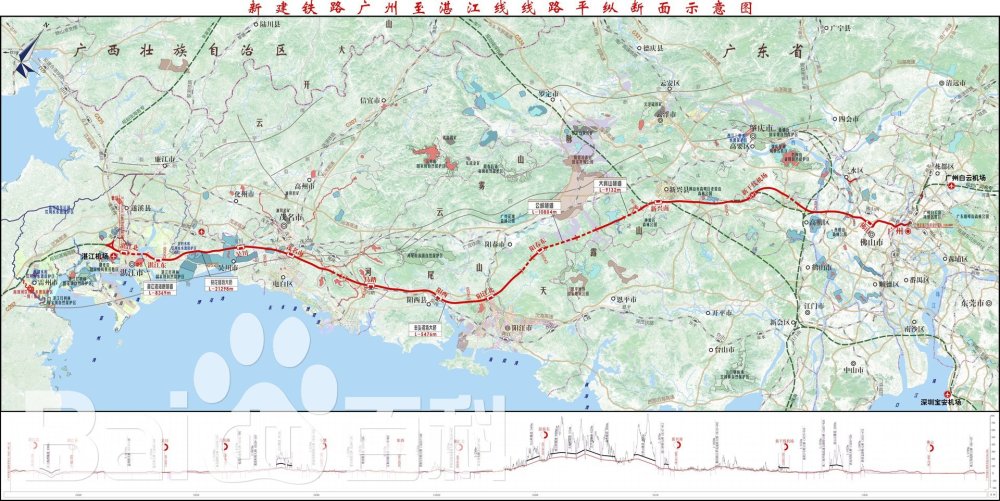 广东省高铁客运专线建设规划图