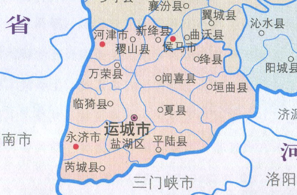 运城13区县人口一览盐湖区72万稷山县36万