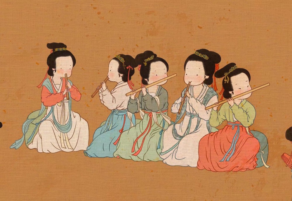 q版《韩熙载夜宴图》