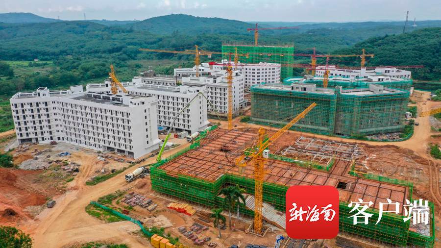 航拍建设中的海南电影学院 预计2022年3月招生