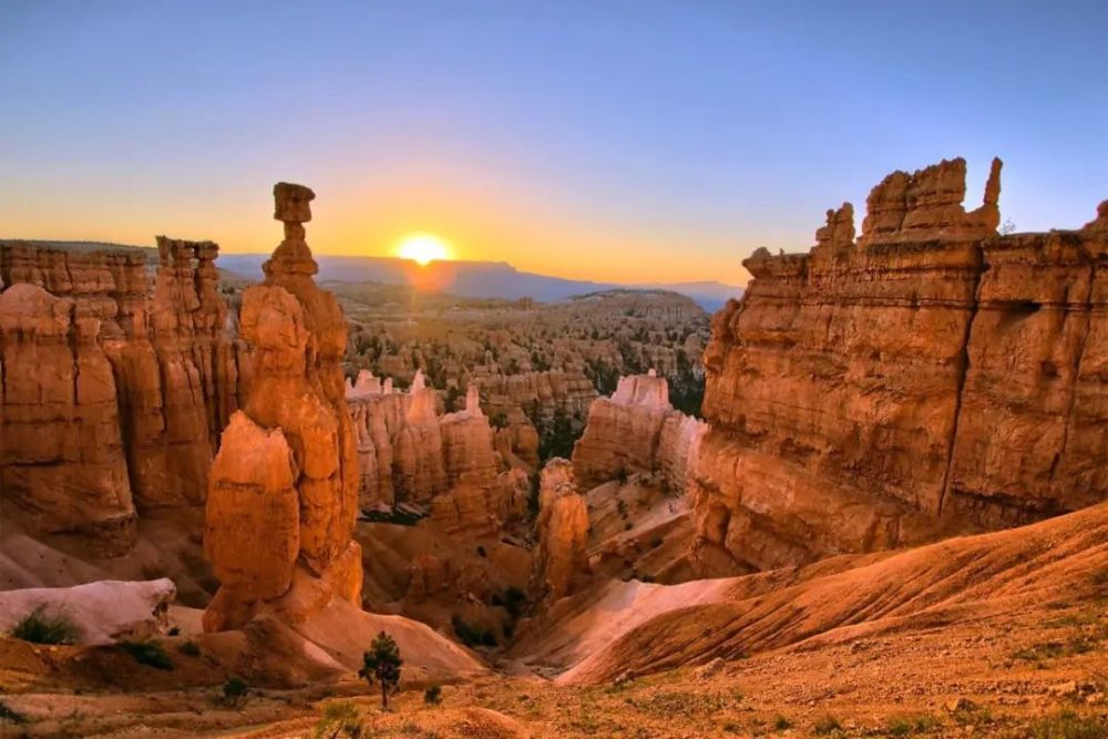 犹他州的布莱斯峡谷国家公园(bryce canyon national park)