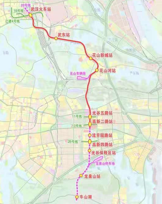 纵贯光谷,武汉地铁19号线首个车站主体结构完工