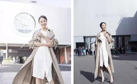 佟丽娅穿的风衣_佟丽娅穿高跟鞋的图片