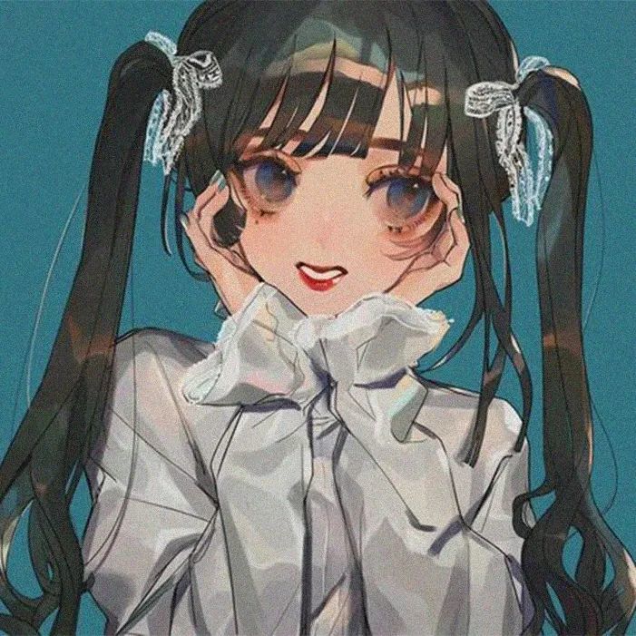 萝莉头像:1128可爱双马尾辫闺蜜头像