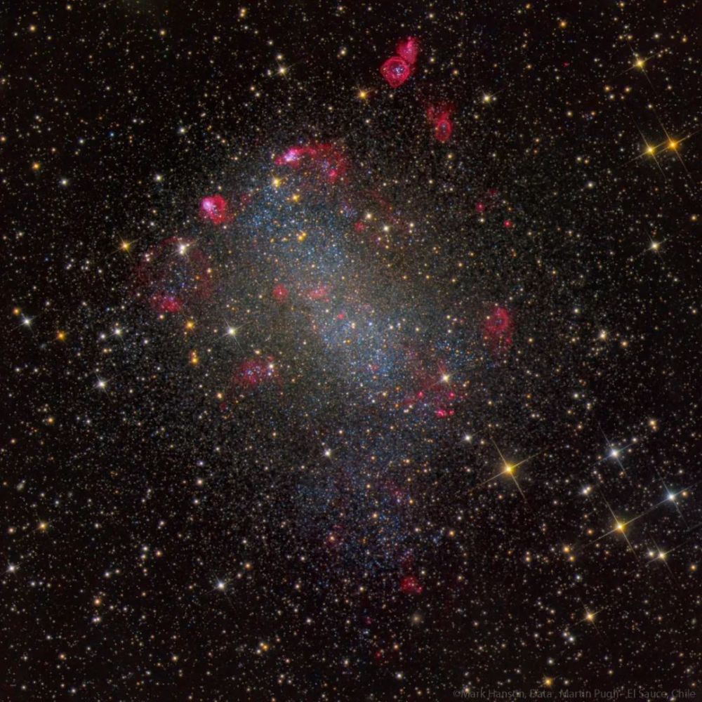 天文美图|ngc 6822:巴纳德星系