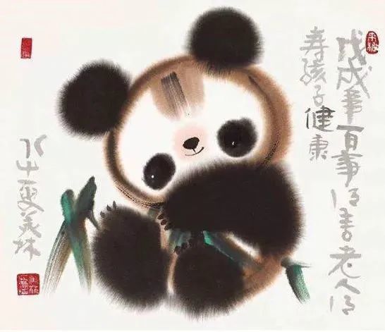 韩美林熊猫