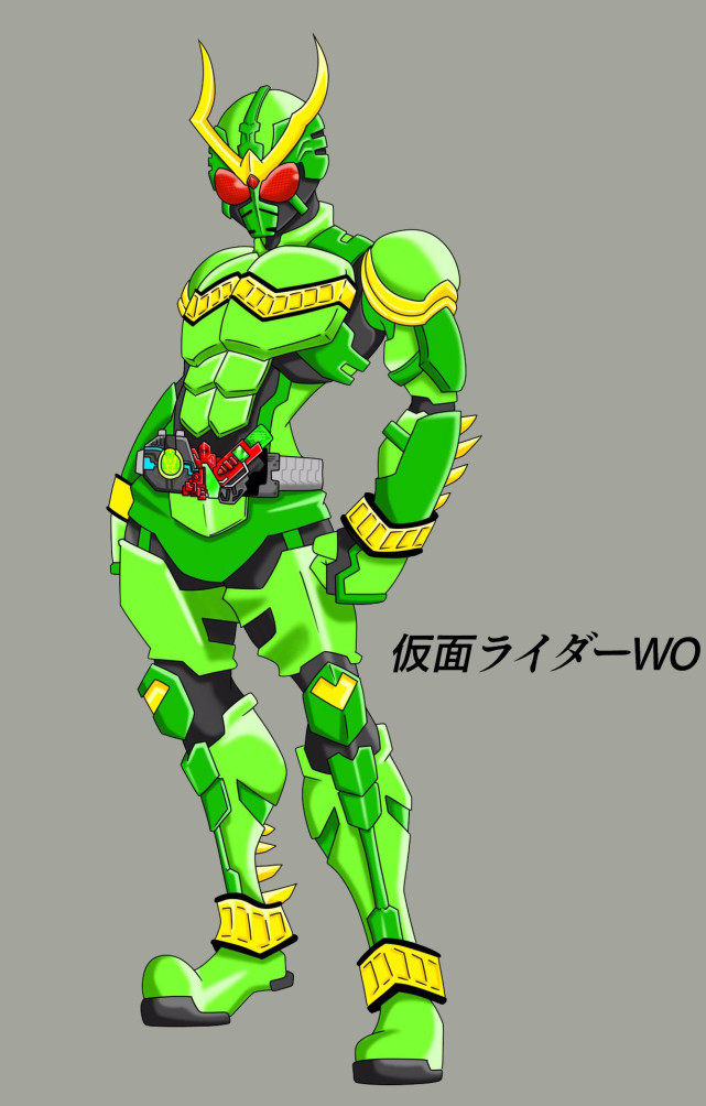 假面骑士同人绘:w融合ooo之力,evol开启狩猎形态,真帅